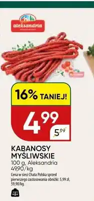 Chata Polska Kabanosy myśliwskie Aleksandria oferta