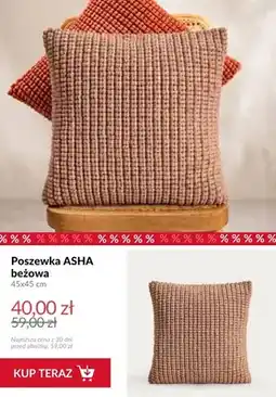 Homla Poszewka ASHA beżowa 45x45 cm oferta