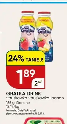 Chata Polska Napój Gratka Drink truskawka Danone oferta
