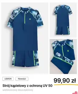 Coccodrillo Strój kąpielowy z ochroną UV 50 Lemon wielokolorowy dwuczęściowy oferta