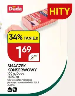 Chata Polska Smaczek konserwowy Duda oferta
