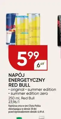 Chata Polska Napój energetyczny Red Bull original oferta