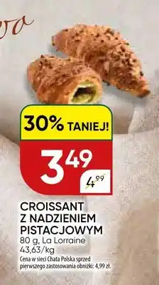 Chata Polska Croissant z nadzieniem pistacjowym La Lorraine oferta