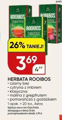 Chata Polska Herbata Rooibos Astra czarny bez oferta