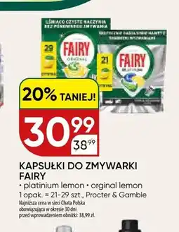Chata Polska Kapsułki do zmywarki Fairy Original Lemon oferta