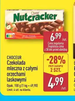ALDI Czekolada mleczna z całymi orzechami laskowymi Choceur Nutcracker oferta