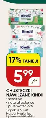 Chata Polska Chusteczki nawilżane Kindii sensitive 60-pak oferta