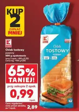 Kaufland chleb tostowy pszenny oferta