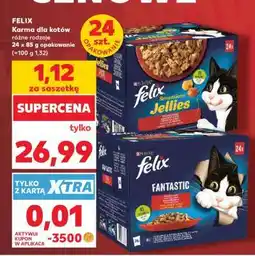 Kaufland FELIX Karma dla kotów różne rodzaje 24 x 85 g opakowanie (=100 g 1,32) oferta