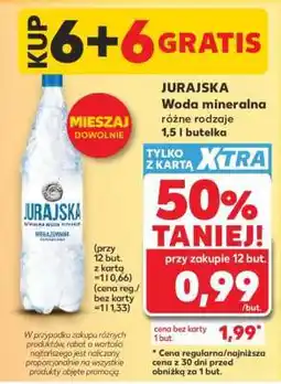 Kaufland JURAJSKA Woda mineralna różne rodzaje 1,5 l butelka oferta