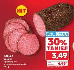 Kaufland GZELLA Salami z papryką lub w ziołach prowansalskich 100 g oferta
