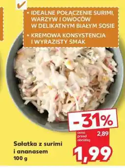 Kaufland Sałatka z surimi i ananasem 100 g oferta