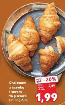Kaufland Croissant z szynką i serem oferta