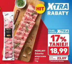Kaufland MORLINY Żeberka wieprzowe paski 1 kg oferta