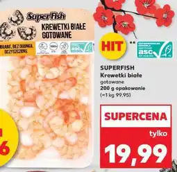 Kaufland SUPERFISH Krewetki białe gotowane oferta