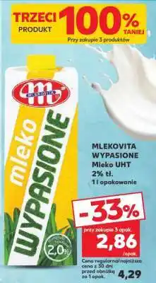 Kaufland MLEKOVITA WYPASIONE Mleko UHT 2% tł oferta