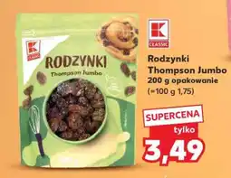 Kaufland RODZYNKI THOMPSON JUMBO oferta