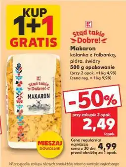 Kaufland Makaron kolanka z falbanką, pióra, świdry oferta