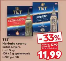 Kaufland TET Herbata czarna British Empire, Lord Grey oferta