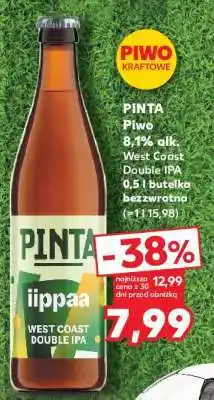 Kaufland PINTA Piwo 8,1% alk. West Coast Double IPA 0,5 l butelka bezzwrotna oferta