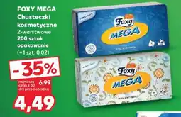 Kaufland FOXY MEGA Chusteczki kosmetyczne 2-warstwowe 200 sztuk opakowanie oferta