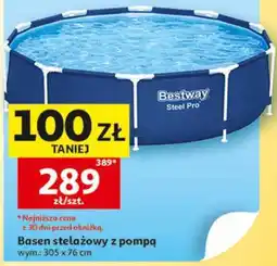 Auchan Basen stelażowy z pompą oferta