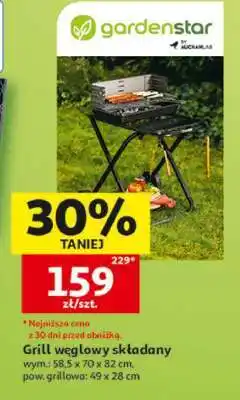 Auchan Grill weglowy składany oferta
