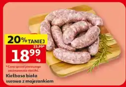 Auchan Kiełbasa biała surowa z majerankiem oferta