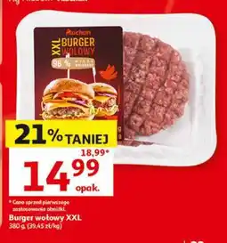 Auchan Burger wołowy XXL oferta