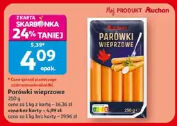 Auchan Parówki wieprzowe oferta