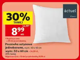 Auchan Poszewka satynowa jednobarwna oferta
