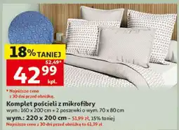 Auchan Komplet pościeli z mikrofibry oferta