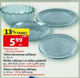 Auchan Talerz deserowy szklany oferta