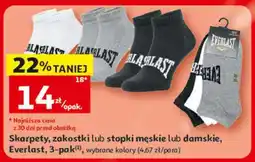 Auchan Skarpety, zakostki lub stopki męskie lub damskie, Everlast, 3-pak oferta