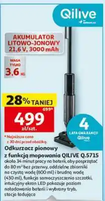 Auchan Odkurzacz pionowy z funkcją mopowania QILIVE Q.5715 oferta