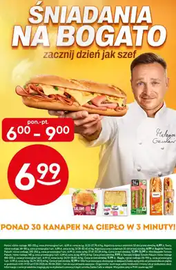 Żabka Kanapki na ciepło (Panini, Tosty, Bagietki Tomcio Paluch, Bajgle) oferta