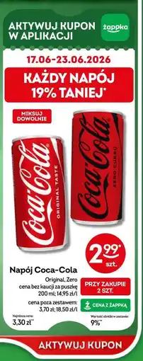 Żabka Napój Coca-Cola Original, Zero oferta