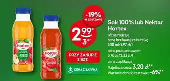 Żabka Sok 100% lub Nektar Hortex oferta