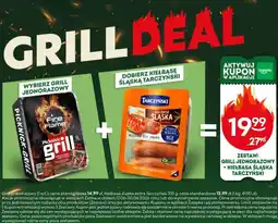 Żabka Zestaw: Grill jednorazowy + Kiełbasa śląska Tarczyński oferta