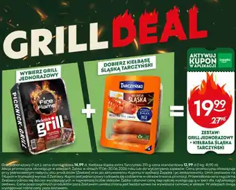 Żabka Zestaw: Grill jednorazowy + Kiełbasa śląska Tarczyński oferta