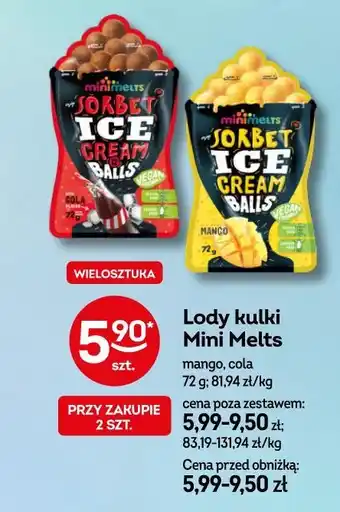 Żabka Lody kulki Mini Melts oferta