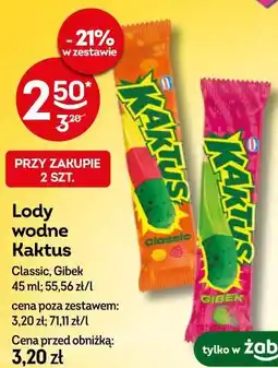 Żabka Lody wodne Kaktus Classic, Gibek oferta