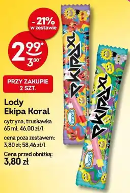 Żabka Lody Ekipa Koral oferta