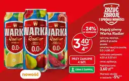 Żabka Napój piwny Warka Radler cytryna, opuncja, jabłko & gruszka oferta