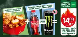 Żabka CHRUPBOX + NAPÓJ 0,5 L: COCA-COLA, FANTA, SPRITE LUB MONSTER ENERGY oferta