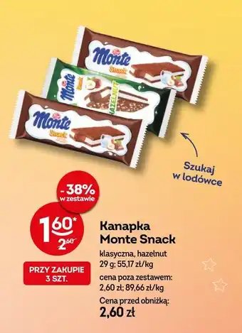 Żabka Kanapka Monte Snack oferta