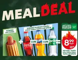 Żabka HOT DOG + NAPÓJ 0,5L: COCA-COLA, FANTA LUB SPRITE oferta