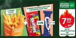 Żabka Frytki + Drażetki Skittles lub Baton Milky Way oferta