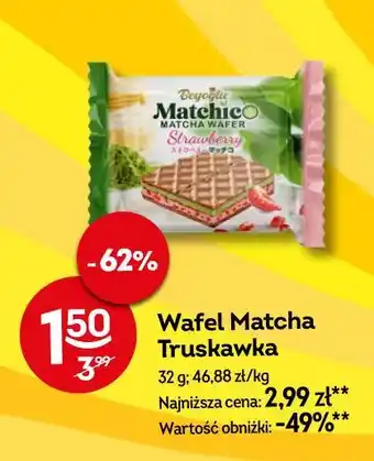 Żabka Wafel Matcha Truskawka oferta