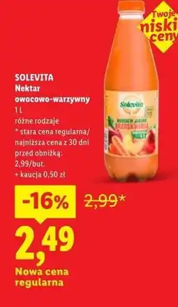 Lidl SOLEVITA Nektar owocowo-warzywny oferta
